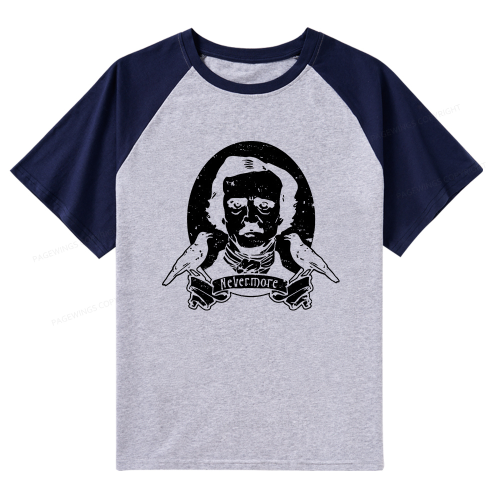 Pagewings Library Readers Make Leaders Jersey Short Sleeve Tee Raglan 