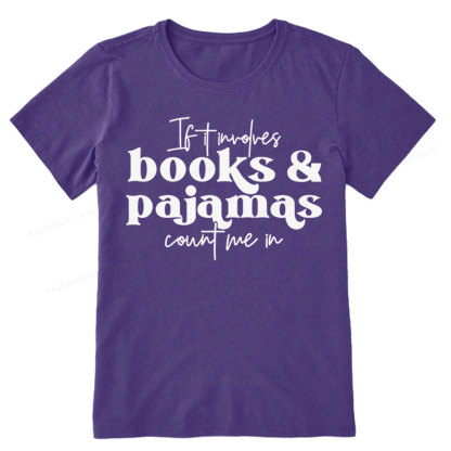 Pagewings Involves Books And Pajamas Count Me Unisex Classic T-shirt