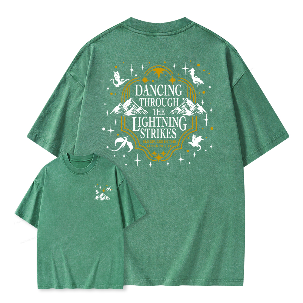 Pagewings She Is Moonlight Unisex Washed T-shirt