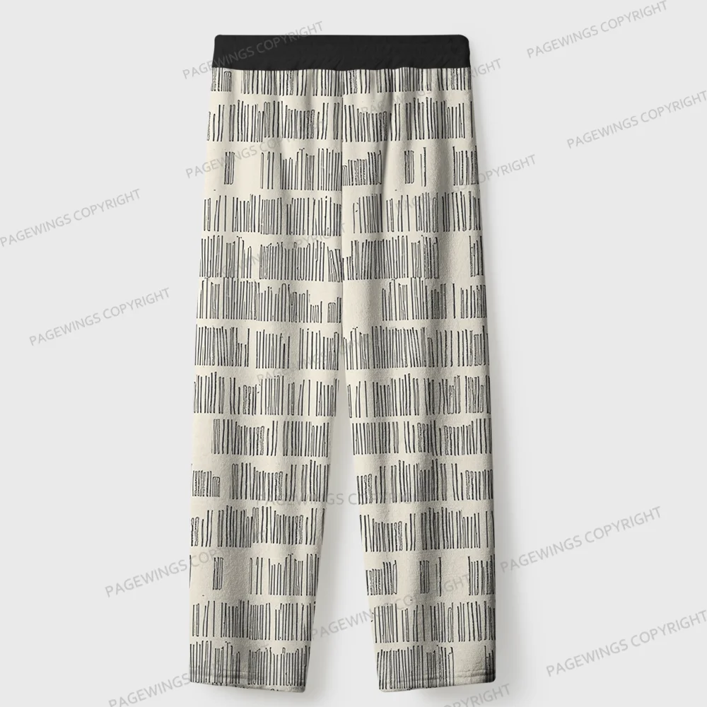 Pagewings Just A Girl Who Love Reading Unisex Flannel Pajama Set