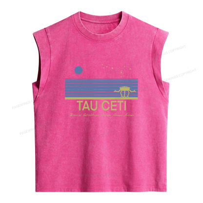 Pagewings Tau Ceti Women's Washed Tank Top