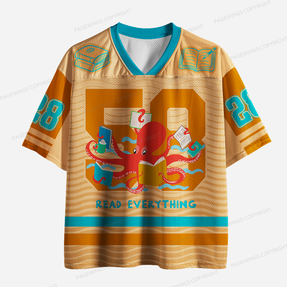 Pagewings Read Everything Unisex Mesh Jersey