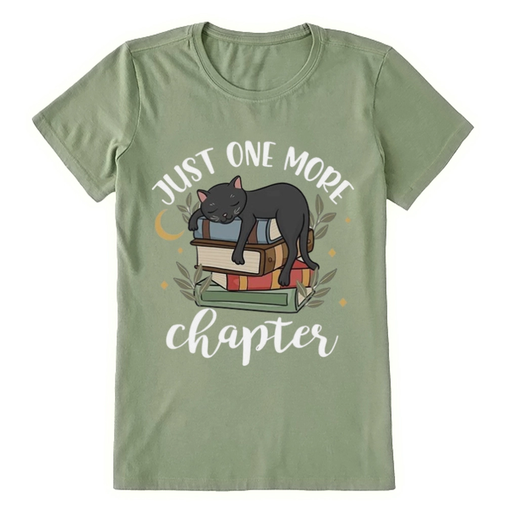 Pagewings Just One More Chapter Adorable Cat Unisex Classic T-shirt