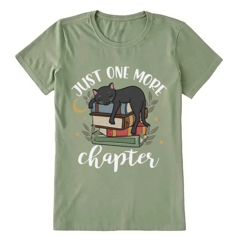 Pagewings Just One More Chapter Adorable Cat Unisex Classic T-shirt