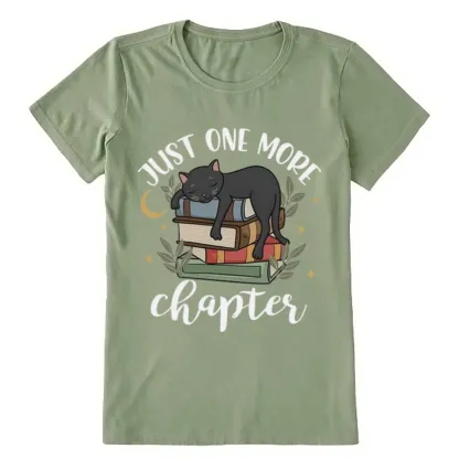 Pagewings Just One More Chapter Adorable Cat Unisex Classic T-shirt