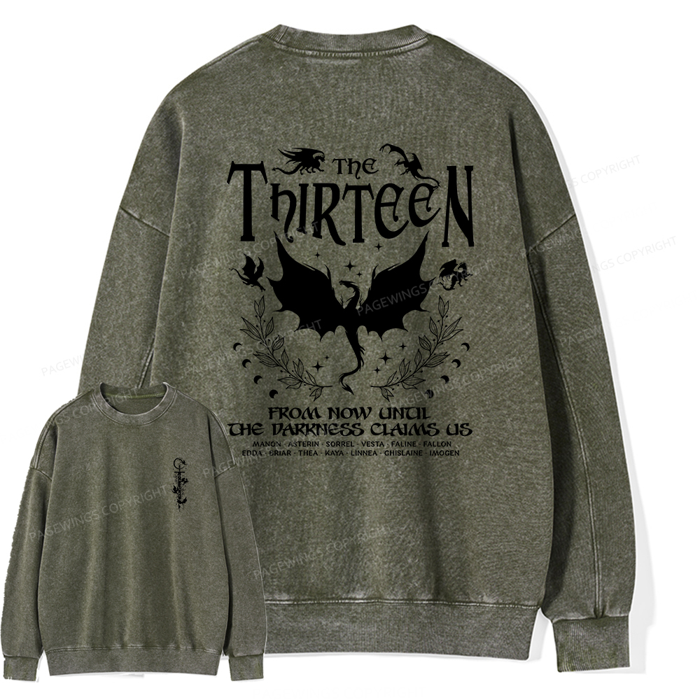 Pagewings The Thirteen Unisex Washed Sweatshirt