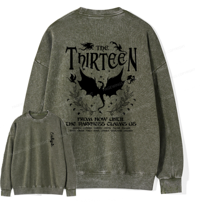 Pagewings The Thirteen Unisex Washed Sweatshirt
