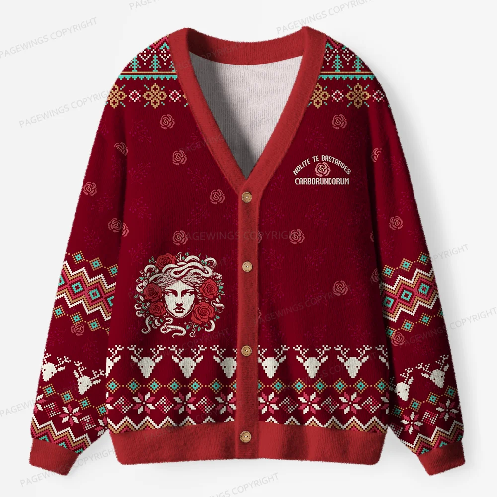 Pagewings Nolite Te Bastardes Carborundorum Unisex Ugly Cardigan Sweaters