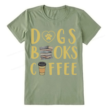 Pagewing Dogs, Books, Coffee Unisex Classic T-shirt