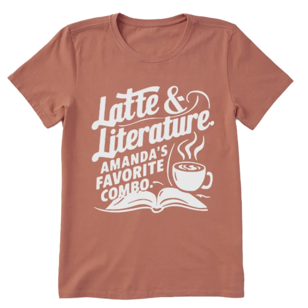 Pagewings Latte & Literature Amanda's Favorite Combo Unisex Classic T-shirt