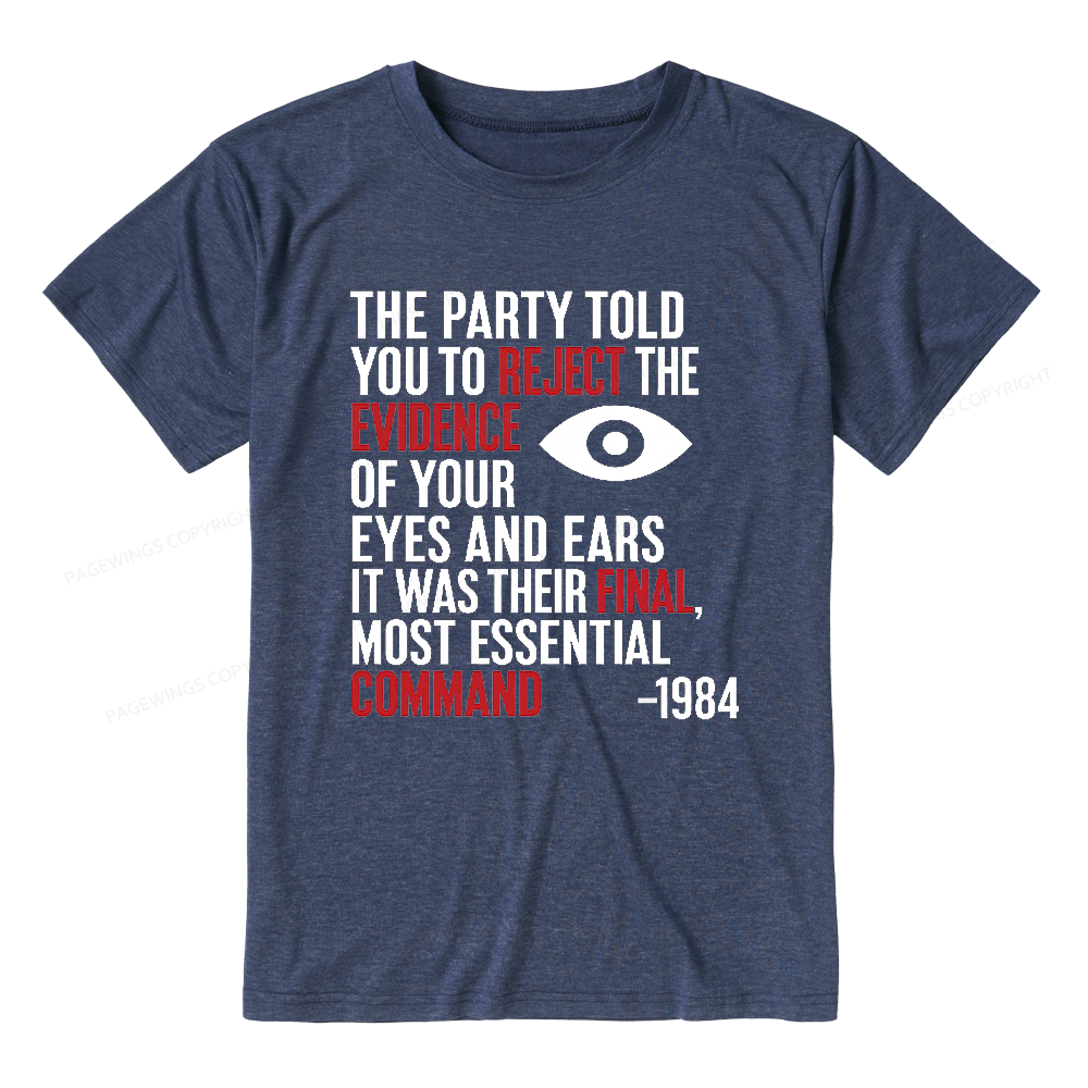 Pagewings Dystopia Quote Unisex Heather T-Shirt