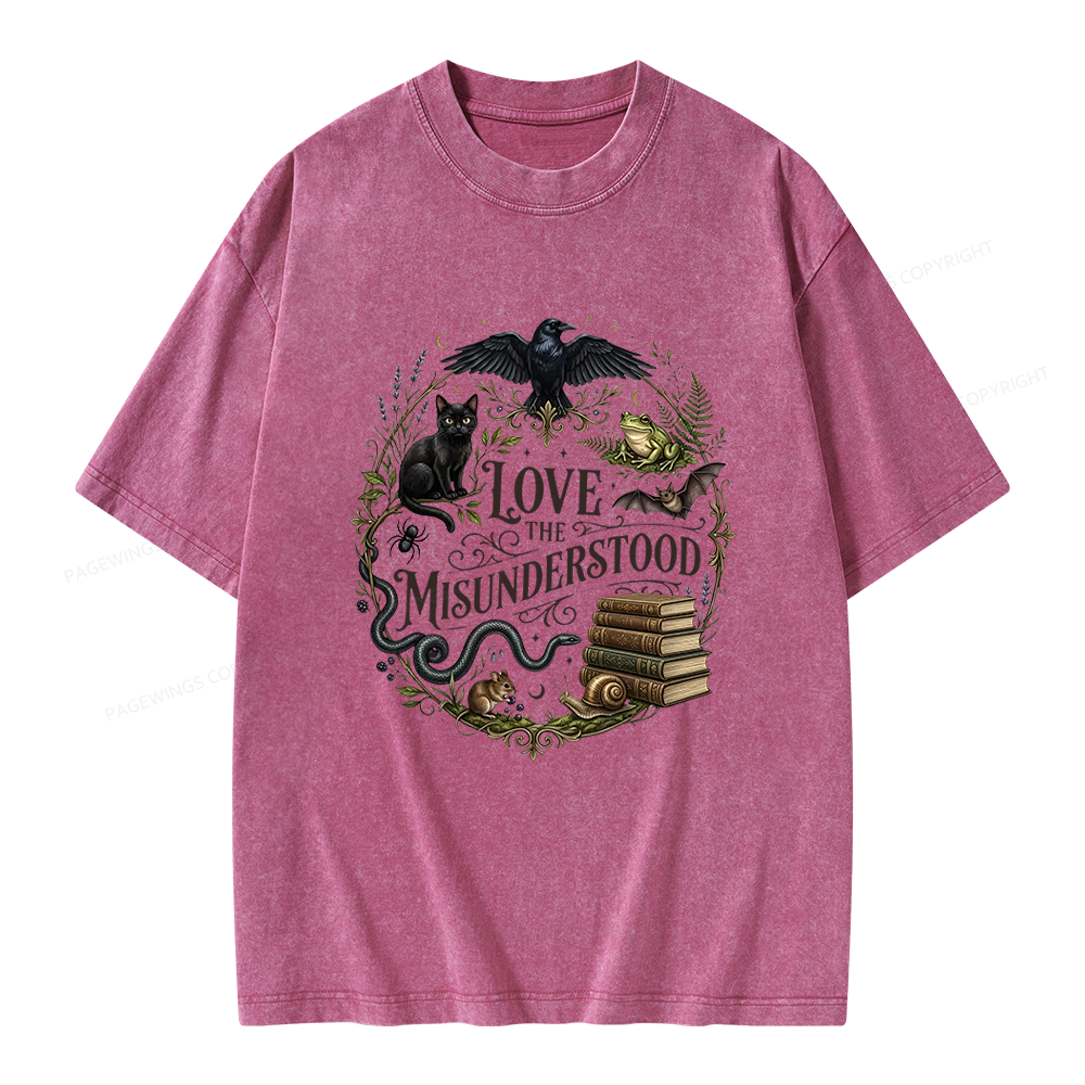 Pagewings Love the Misunderstood Unisex Washed T-shirt