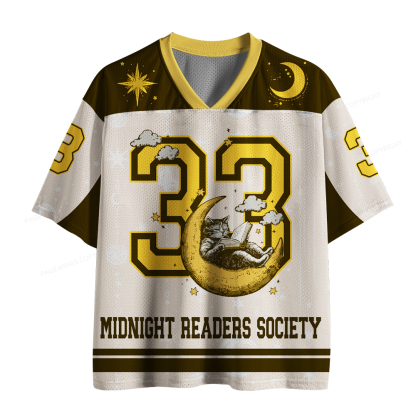 Pagewings Midnight Readers Society Unisex Mesh Jersey