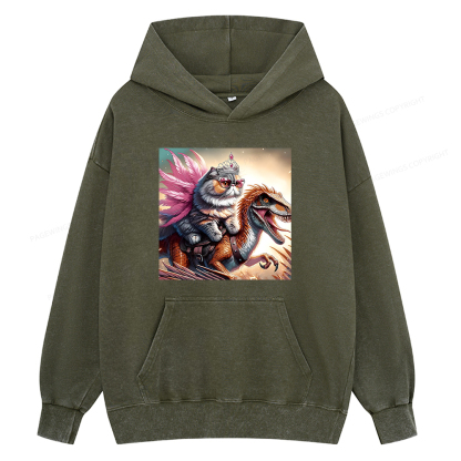 Pagewings Dungeon Crawler Unisex Washed Hoodie