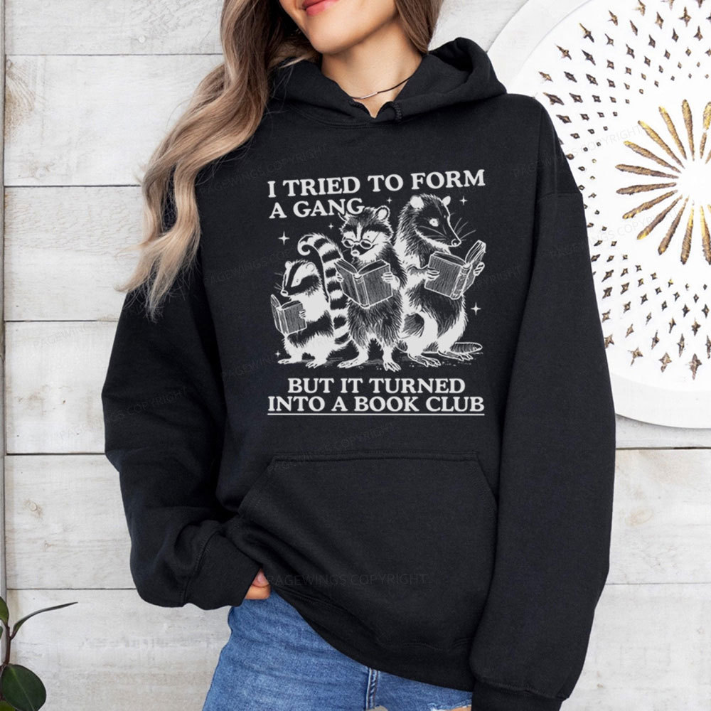 Pagewings A Gang Turn Into A Book Club Unisex Classic Hoodie