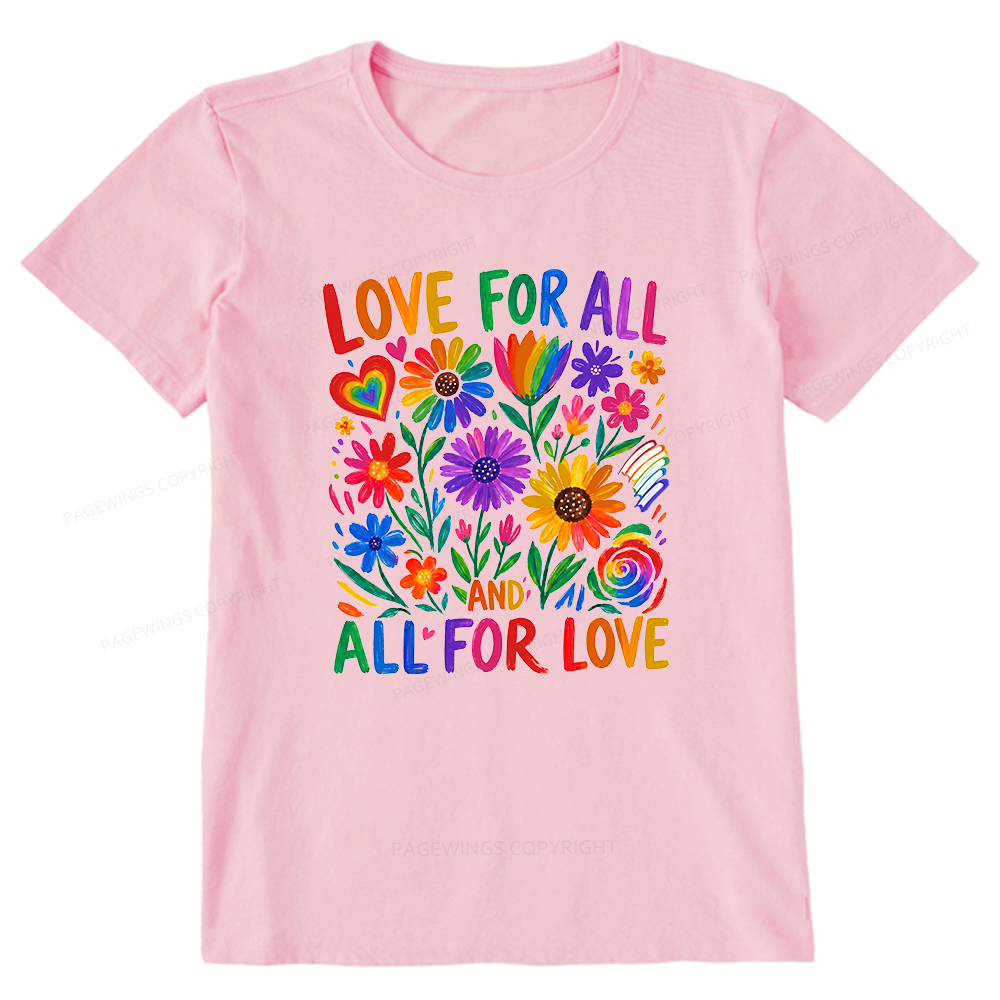 Pagewings Love For All Unisex Classic T-shirt
