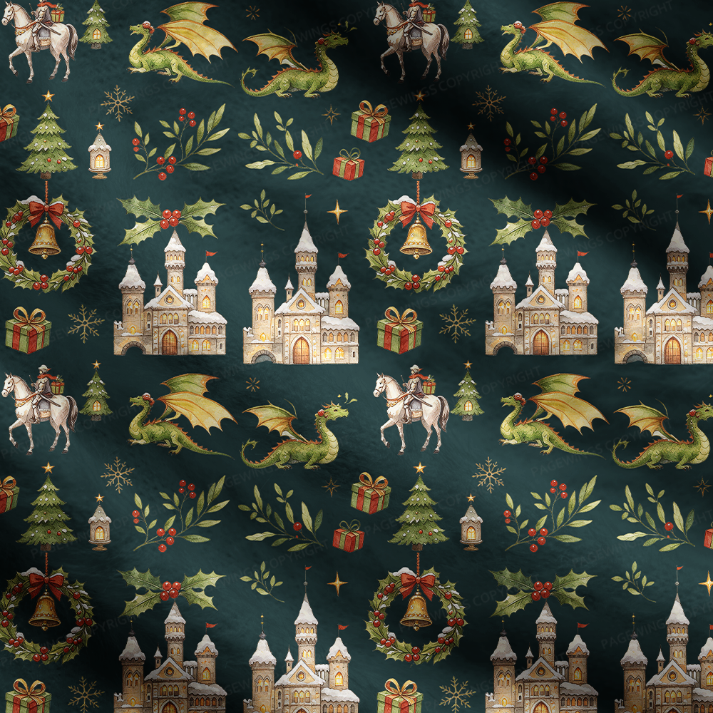 Pagewings Christmas Book Dragon Women's Cardigan Sweater