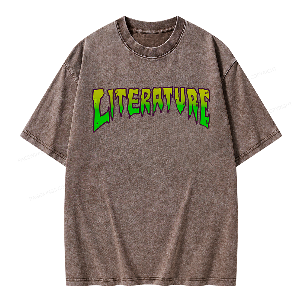 Pagewings Literature Unisex Washed T-shirt