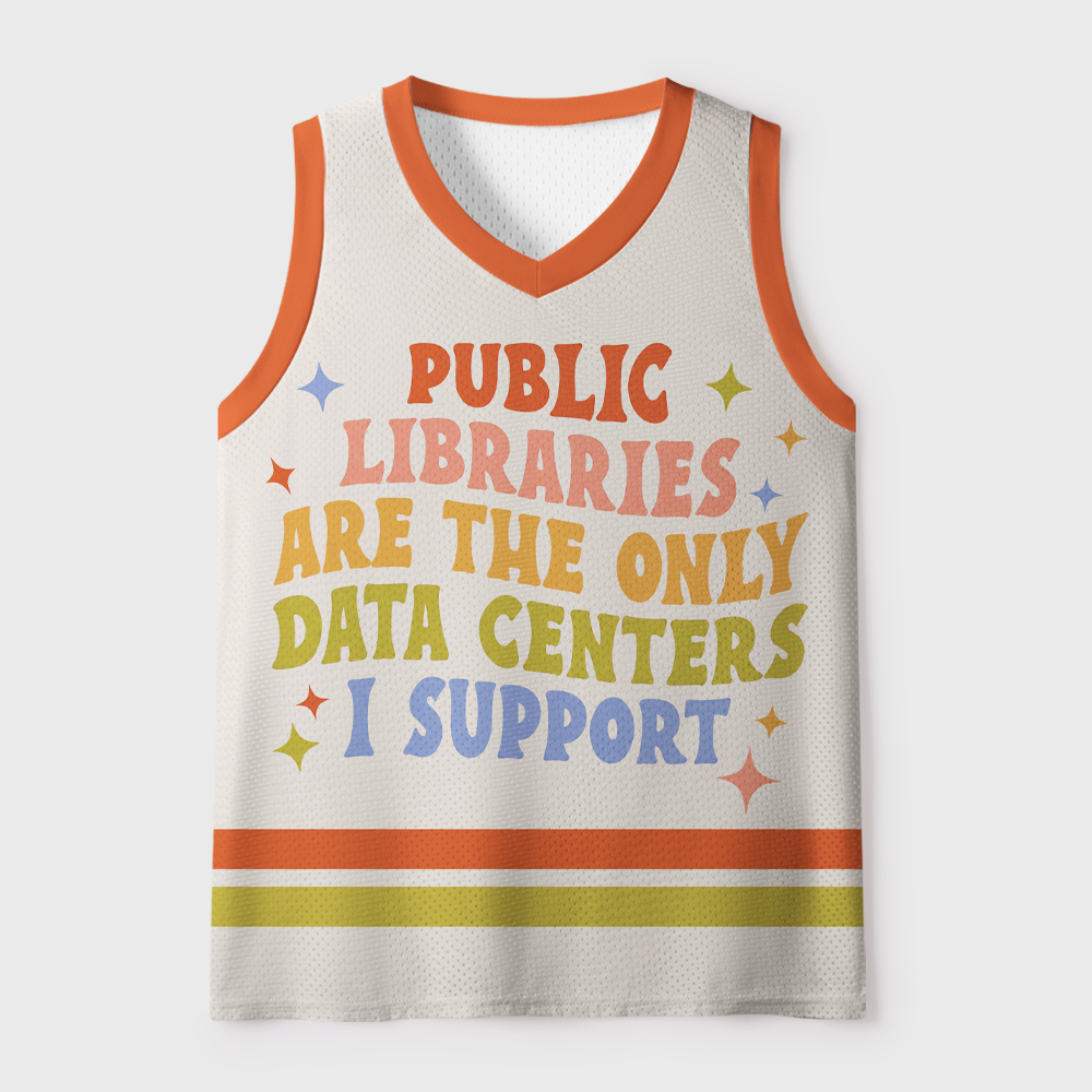 Pagewings Public Libraries are the only Data Centers I Support Unisex Mesh Tank Top