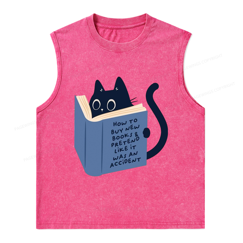 Pagewings 1984 Book Unisex Washed Tank Top