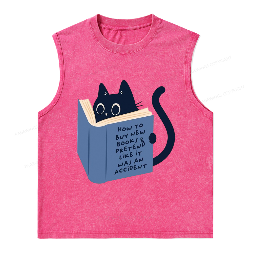 Pagewings 1984 Book Unisex Washed Tank Top