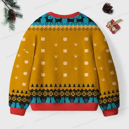 Pagewings Wake Up And Read Unisex Ugly Knit Sweatshirt