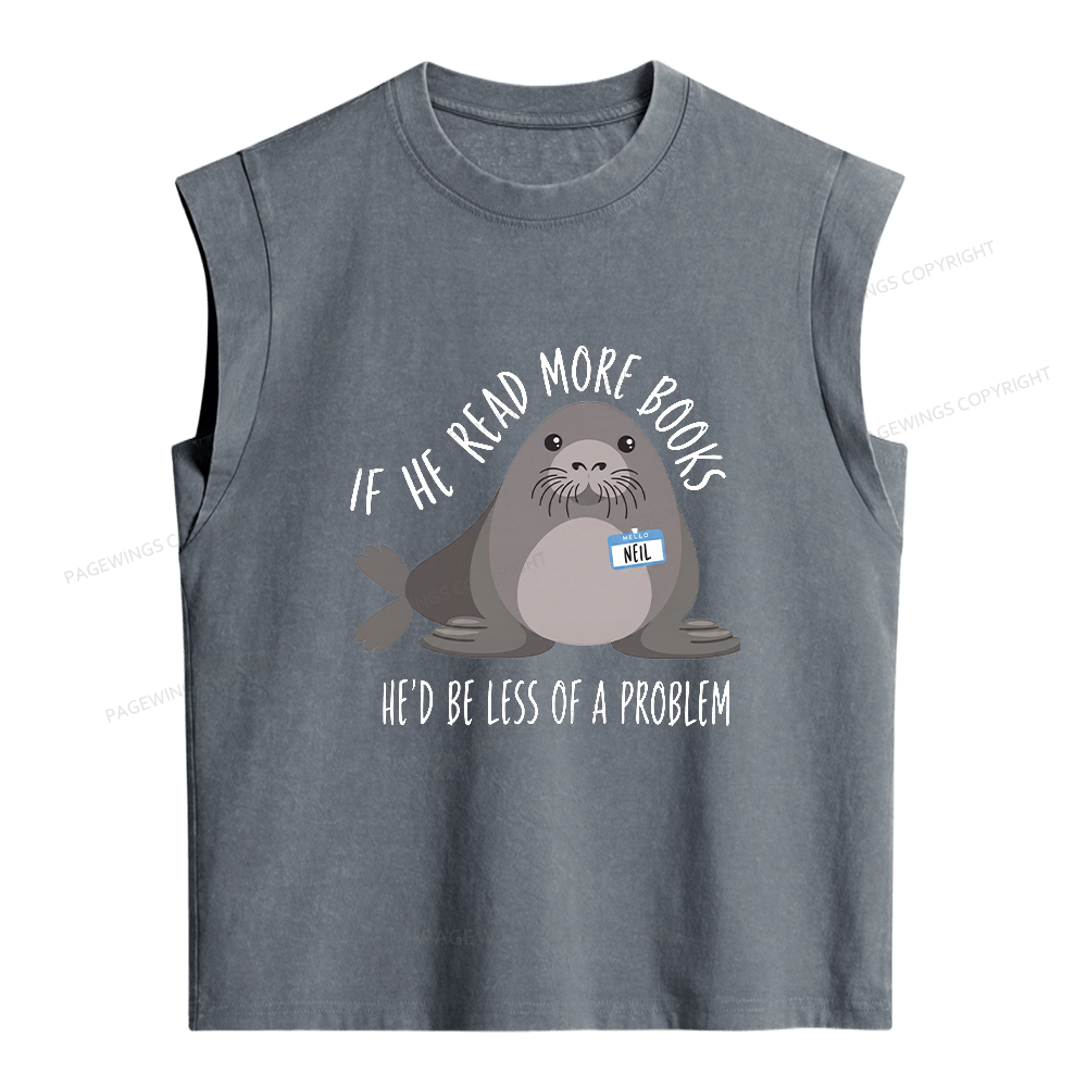 Pagewing Be the Whole Problem Women's Washed Tank Top