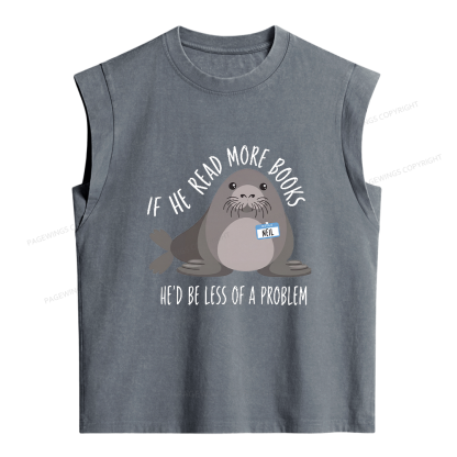 Pagewing Be the Whole Problem Women's Washed Tank Top