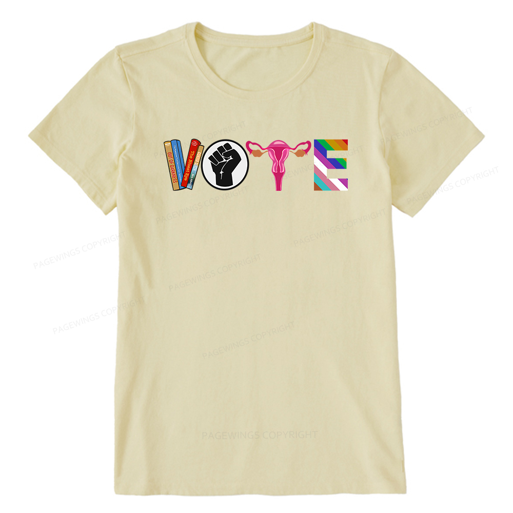 Pagewings VOTE Banned Books T-Shirt Unisex Classic T-shirt
