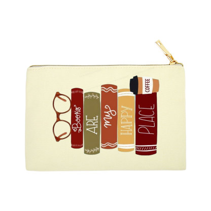 Pagewings Books are My Happy Place Pouch