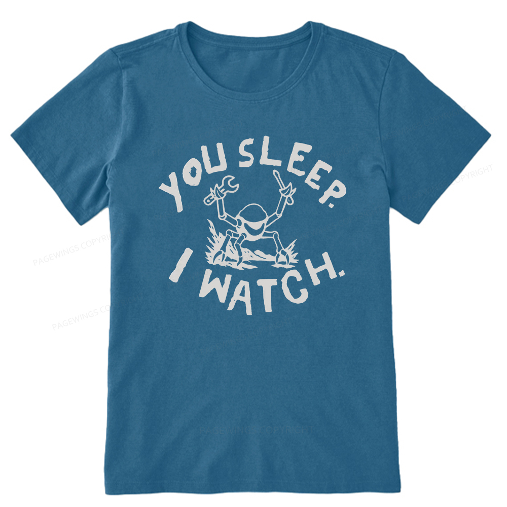 Pagewings You Sleep I Watch Unisex Classic T-shirt