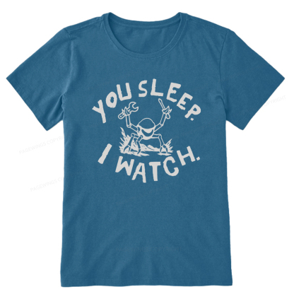 Pagewings You Sleep I Watch Unisex Classic T-shirt