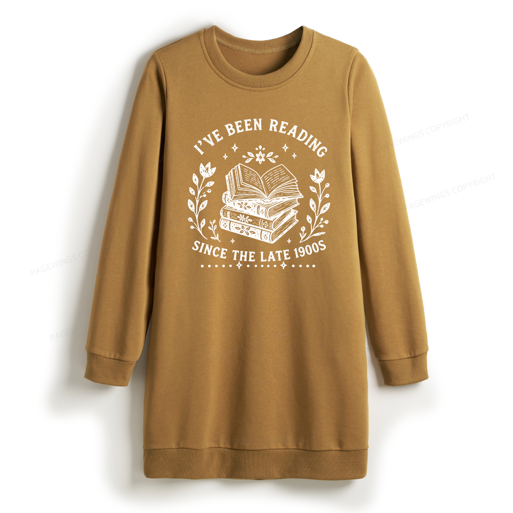 Pagewings I’ve Been Reading Since The Late 1900s Sweatshirt Dress