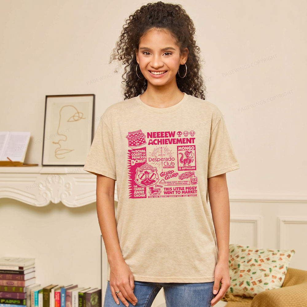Pagewings Sci Fi Novel Lover Unisex Heather T-Shirt