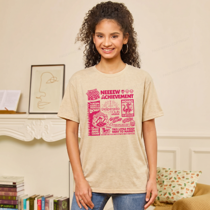 Pagewings Sci Fi Novel Lover Unisex Heather T-Shirt