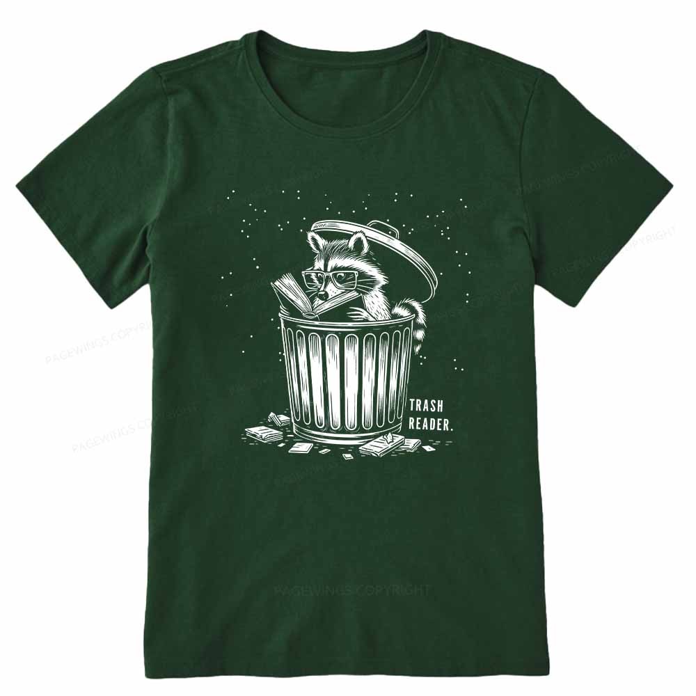 Pagewings Trash Reader Raccoon - Book Quote Unisex Classic T-shirt