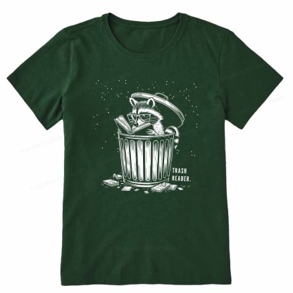 Pagewings Trash Reader Raccoon - Book Quote Unisex Classic T-shirt