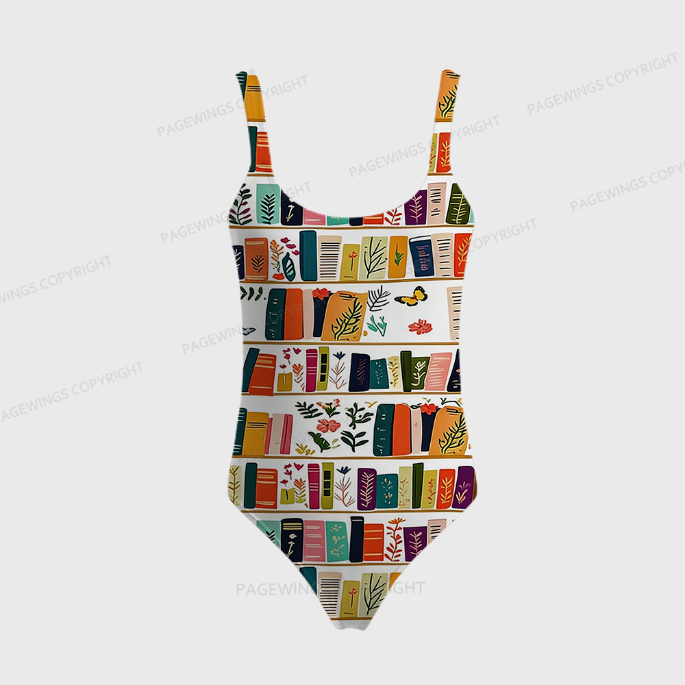 Pagewings Books Lover One-Piece Swimsuit 
