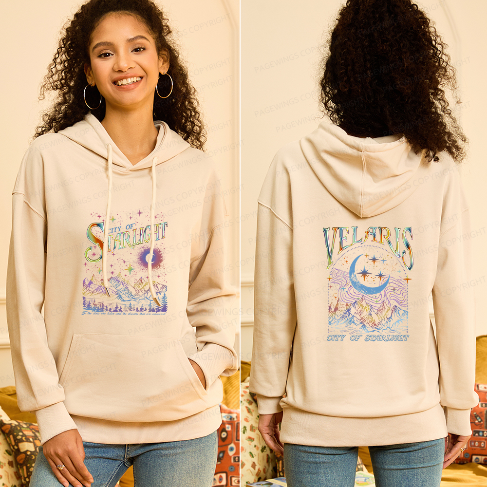 Pagewings Velaris City Of Starlight ACOTAR Two-Sided Unisex Classic Hoodie