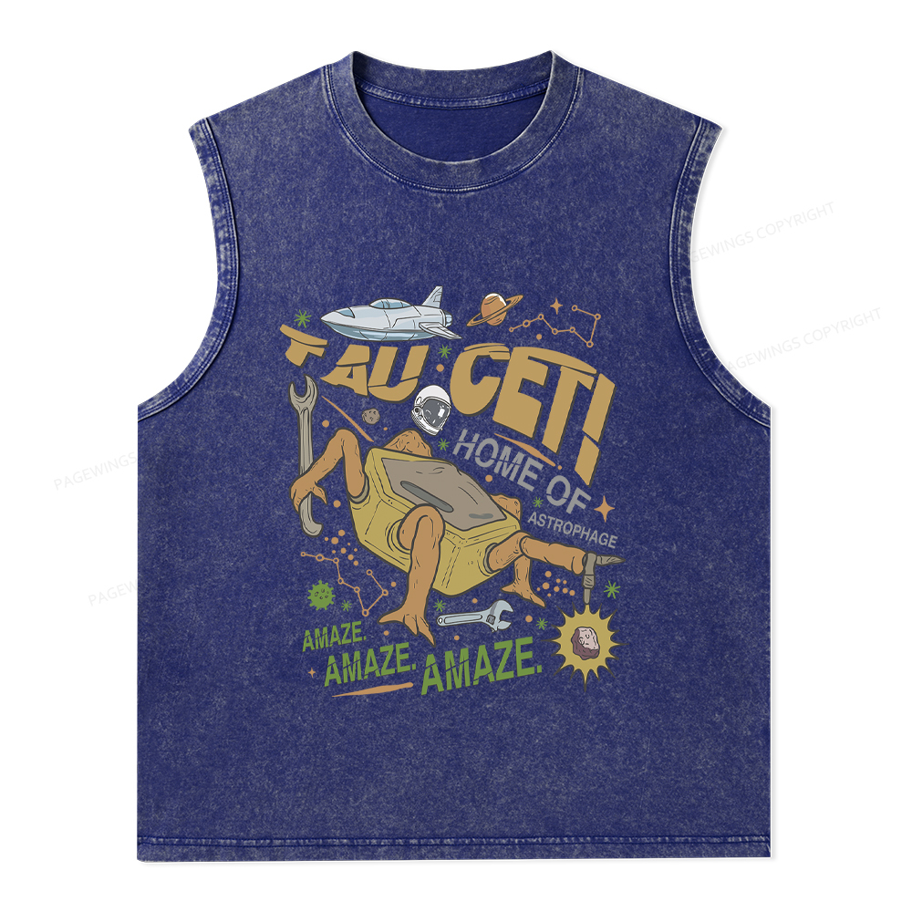 Pagewings Rocky Bookish Unisex Washed Tank Top