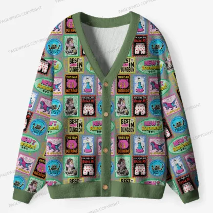 Pagewings Sci-Fi Book Lover Unisex Ugly Cardigan Sweaters