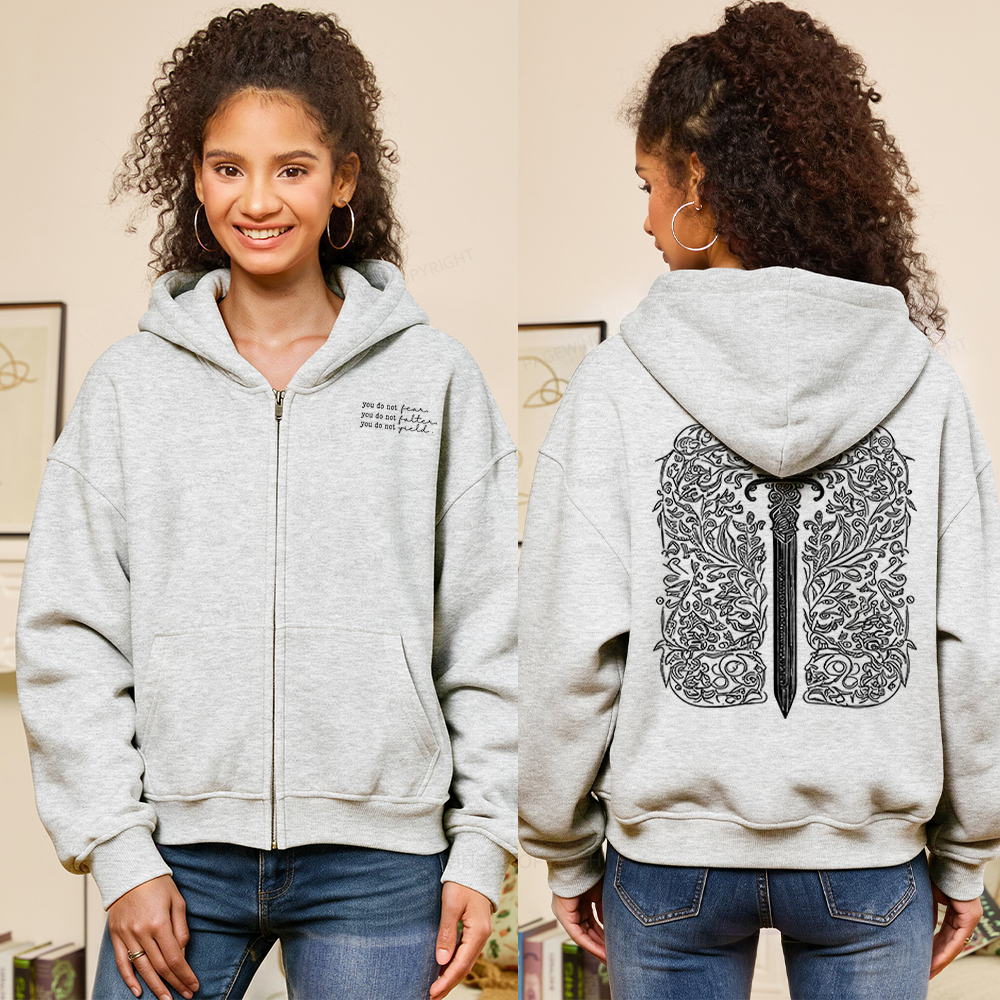Pagewings You Do Not Yield Fleece Zip-Up Hoodie