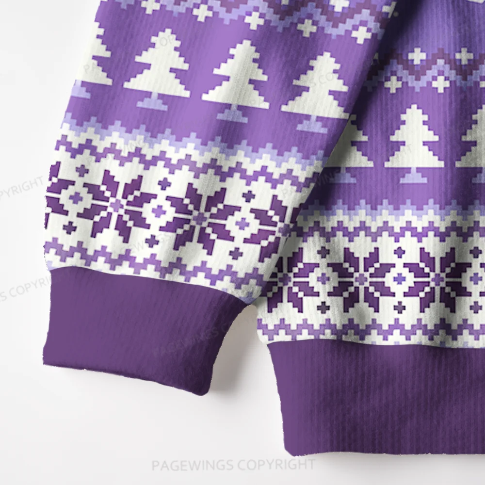 Pagewings Book Girl Winter Unisex Ugly Knit Sweatshirt