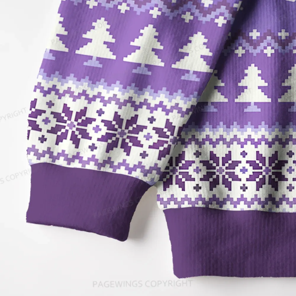 Pagewings Book Girl Winter Unisex Ugly Knit Sweatshirt
