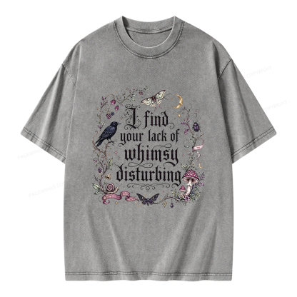 Pagewings Lack of Whimsy Unisex Washed T-shirt