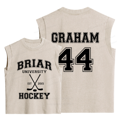 Pagewings Hockey Romance  Women's Washed Tank Top