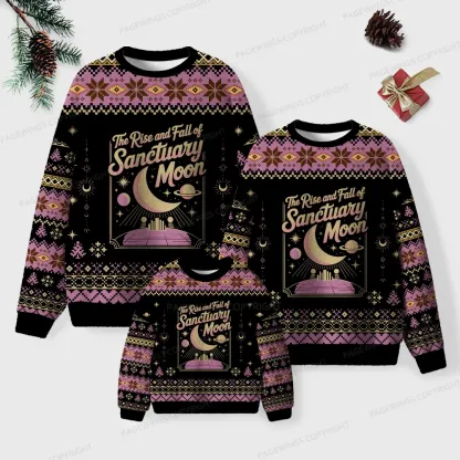 Pagewings he Rise And Fall Of Sanctuary Moon Unisex Ugly Knit Sweatshirt