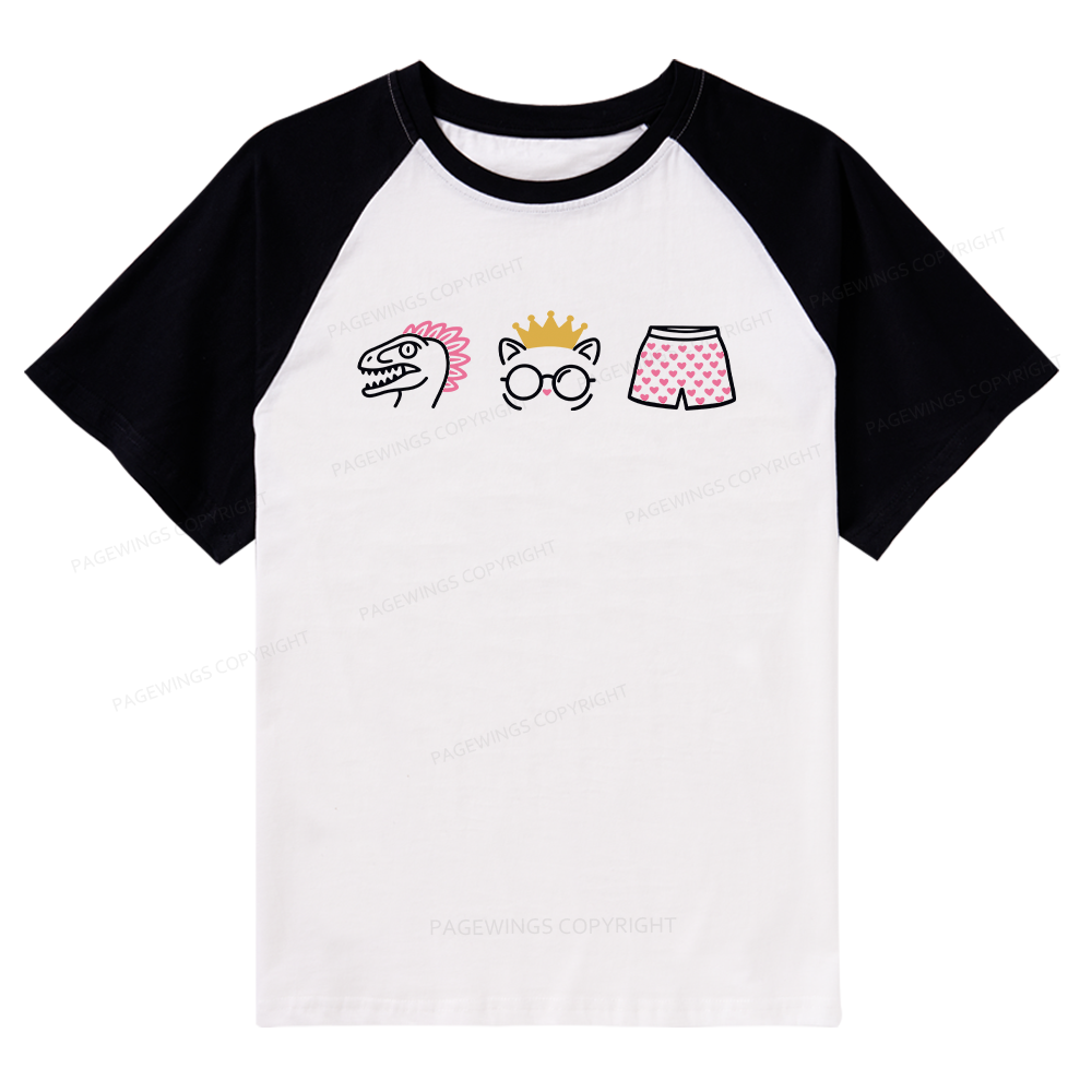 Pagewings Sci‑Fi Nerd Raglan T-shirt
