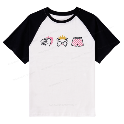 Pagewings Sci‑Fi Nerd Raglan T-shirt