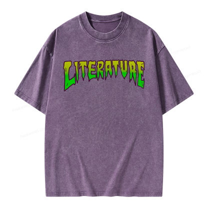 Pagewings Literature Unisex Washed T-shirt